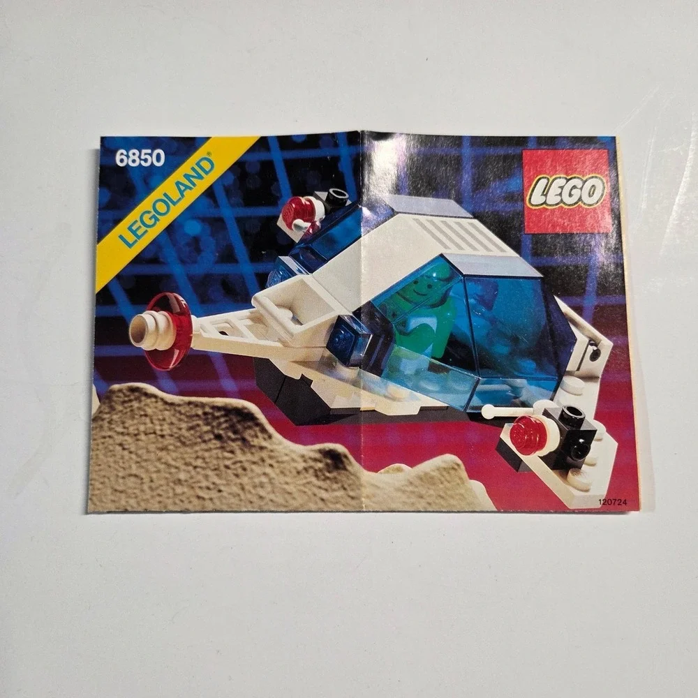 LEGO Instructions Manual Space 6850 Auxiliary Patroller Legoland Vintage White